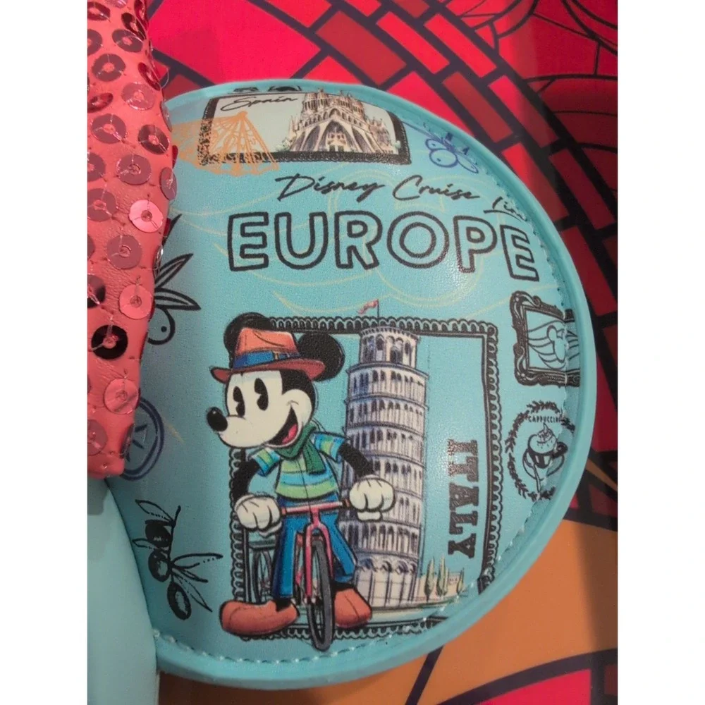 DCL Disney Cruise Line Mickey & Minnie Mouse Europe Ears Headband Authentic NEW